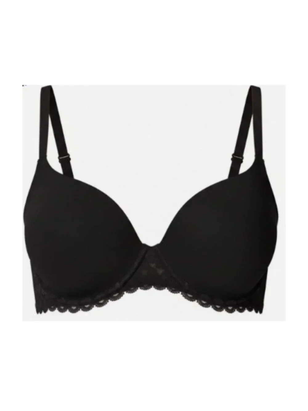 Share SIMONE PERELE SUBTILE PLUNGE T-SHIRT BRA UNDERWIRE BLACK SZ 36 DDD